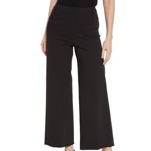 Lysse Erin Wide Leg Denim Pant in Black Size Large Cropped Leg NEW WITH TAGS